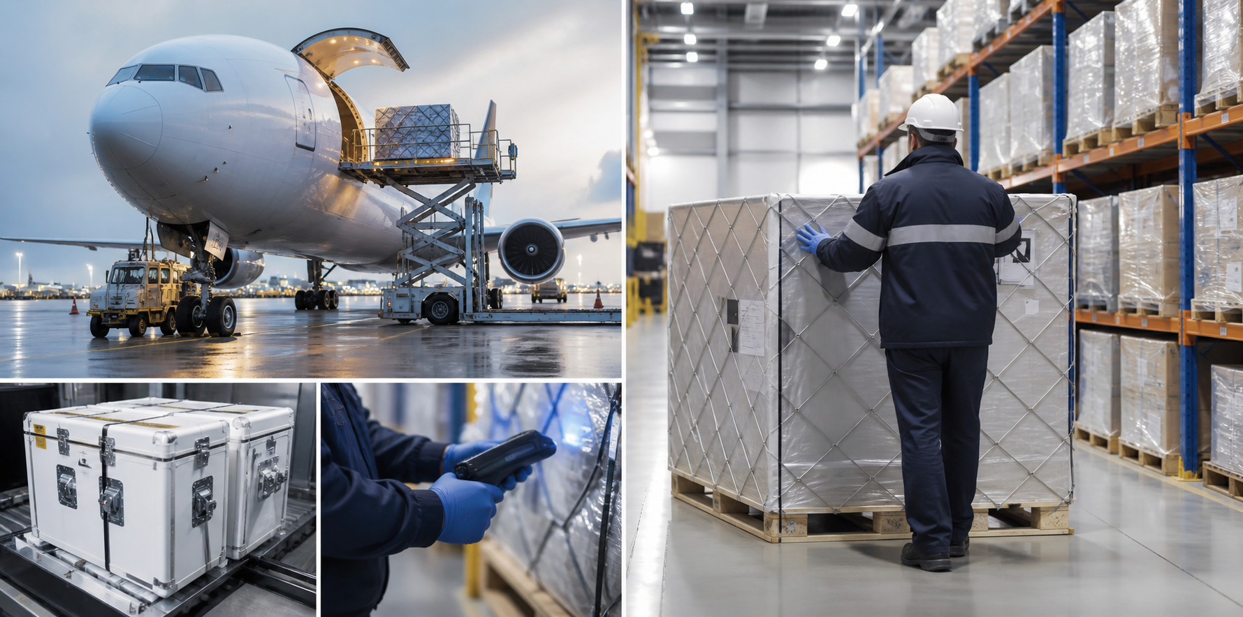 Carga regulada em terminal aéreo e ambiente de armazenagem técnica